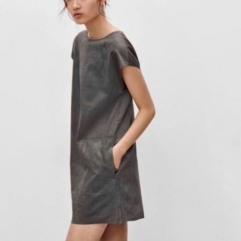 Wilfred Charcoal Gray Shift Dress